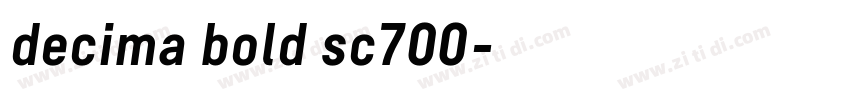 decima bold sc700字体转换